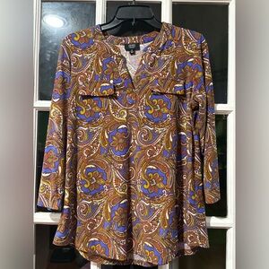 Paisley Print Women's Top